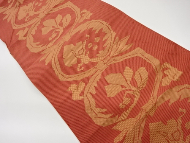 リサイクル　本場筑前博多抽象樹木模様織出し名古屋帯